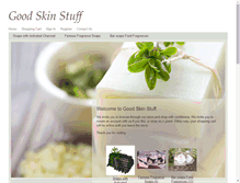 Tablet Screenshot of goodskinstuff.com